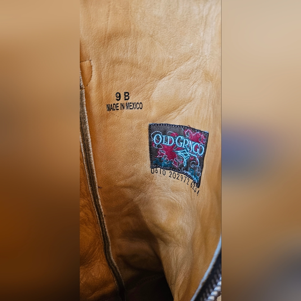 **Rare** Old Gringo Embroidered Brown Razz Boots Size 9m - Picture 15 of 16